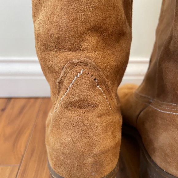 Vintage Wolverine | 1979 Harvest Wheat Suede Cowboy Western Boot 8.5 M Vibram - Picture 12 of 16